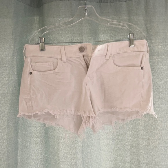 Express Low Rise Shortie White shorts - Picture 1 of 4
